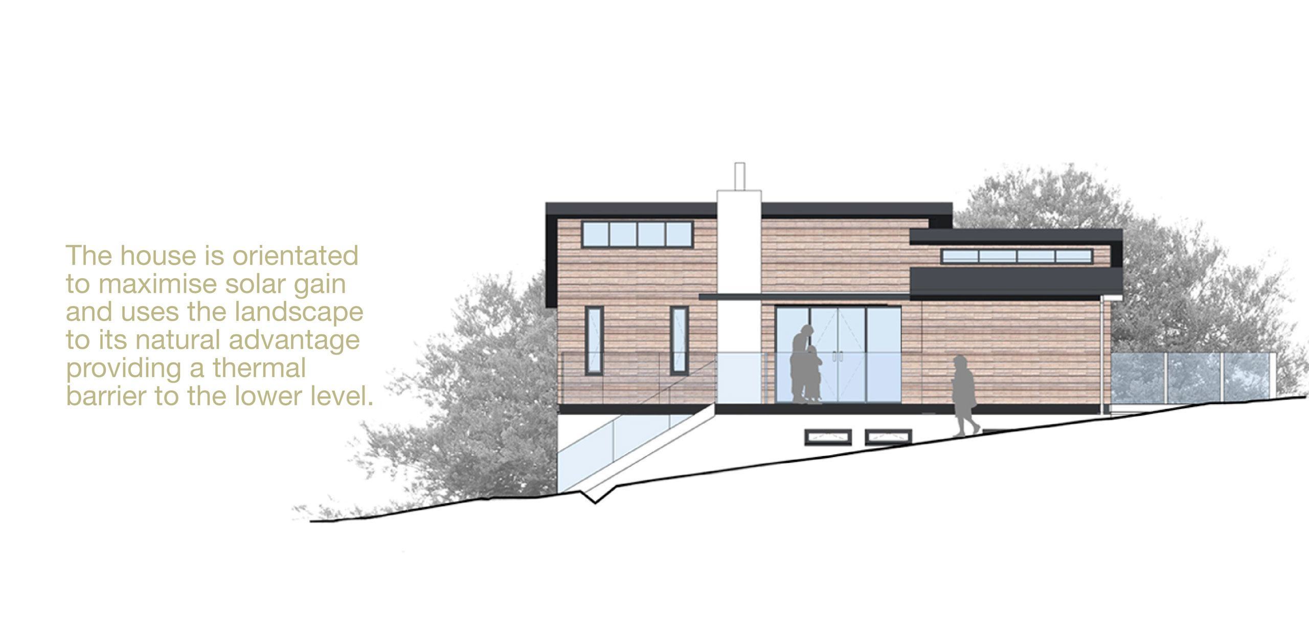 London Road - The house is orientated to maximise solar gain