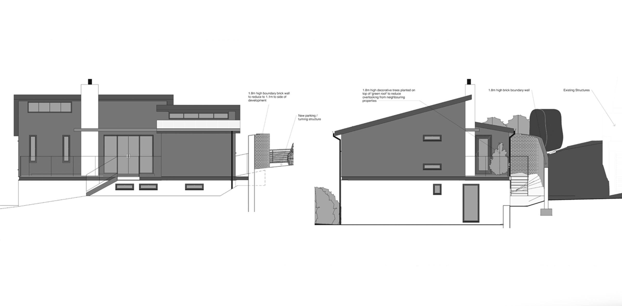 London Road - Wireframe Elevation